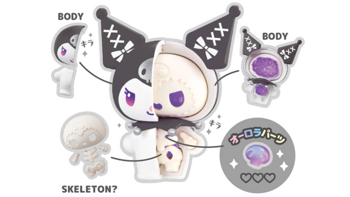Kaitai Puzzle Fantasy My Melody and Kuromi Figures Show Skeletons Again